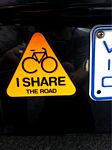 i share the road sticker